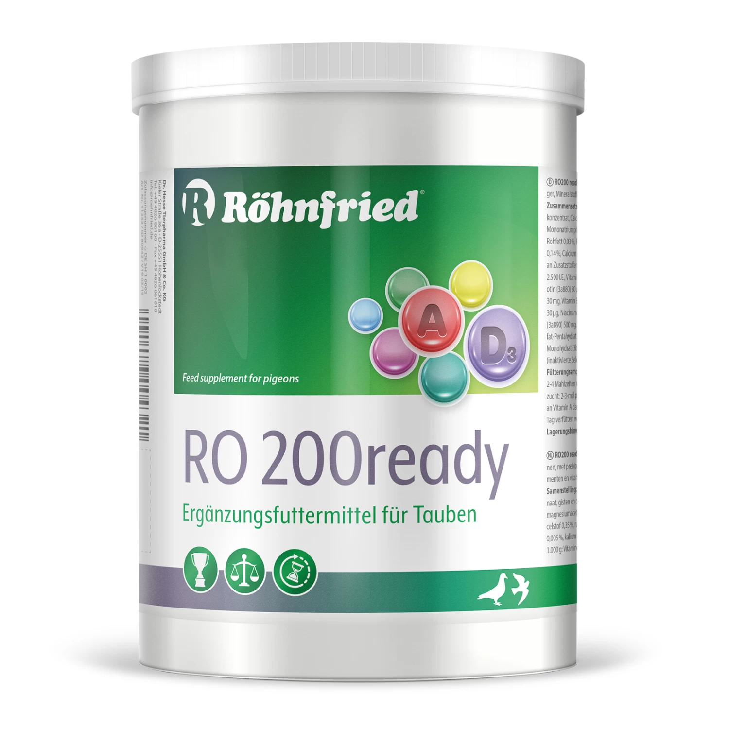Röhnfried RO 200 Ready 600g 3 Röhnfried RO 200 Ready 600g