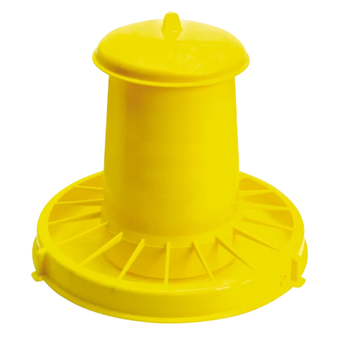 Futterautomat Mit Deckel Für Geflügel Gelb 7kg 3 Futterautomat Mit Deckel Für Geflügel Gelb 7kg